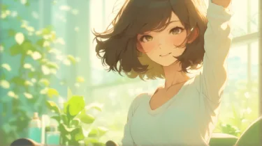 美しく輝く一日の始まり: 女性の健康的な朝の習慣
